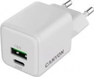 Зарядний пристрій Canyon CU20AC GaN PD QC 20W White (CNS-CUW20AC)