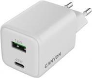 Зарядний пристрій Canyon CU45AC GaN PD QC 45W White (CNS-CUW45AC)