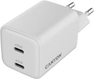 Зарядний пристрій Canyon CU45CC GaN PD 45W White (CNS-CUW45CC)