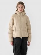 Пуховик жіночий зимовий 4F DOWN JACKET F481 4FWAW24TDJAF481-83S р.M бежевий