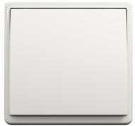 Выключатель одноклавишный Apolo без подсветки белый 50151 TBR