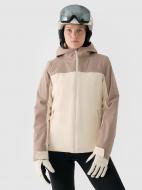 Куртка женская зимняя 4F TECHNICAL JACKET F572 4FWAW24TTJAF572-82S р.M бежевая