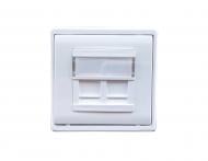 Розетка компьютерная двойная оконечная двойная с заземлением Efapel Apolo IP20 белый 50975 TBR