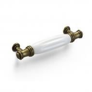 Мебельная ручка скоба MVM D-1018-92 92 мм D-1018-92 MAB матовая античная бронза/ белый