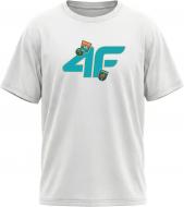Футболка 4F TSHIRT M4127 4FJWSS27TTSHM4127-10S р.140 белый Футболка 4F TSHIRT M4127 4FJWSS27TTSHM4127-10S р.140 белый