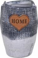 Кашпо керамическое Home in love 14х20,5 см серый Кашпо керамическое Home in love 14х20,5 см серый