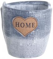 Кашпо керамическое Home in love 15х15 см серый Кашпо керамическое Home in love 15х15 см серый