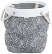Кашпо Leaf 14,5х14,5х16 см серый