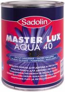 Емаль Sadolin Master Lux Aqua 40 WO білий напівглянець 1 л