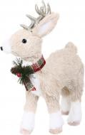 Декорация новогодняя Олень 24x32 см бежевый LX-SL5Y 091B