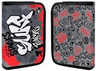 Пенал школьный HP-03 SubSurf 533139 YES серый с красным