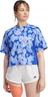 Футболка Adidas AOP FLOWER TEE JF3165 р.L голубой