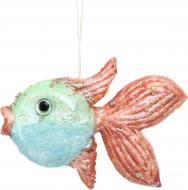 Подвеска пластиковая Рыбка золотая 19 см бирюзовый 24A4014
