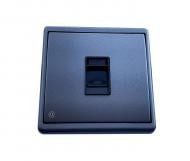 Розетка компьютерная оконечная с заземлением Efapel Apolo IP20 графит 50453 TGR