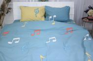 Комплект постельного белья Бязь Ranforce Elite 17-0421 Music 160х220 см мультиколор MirSon