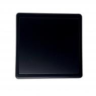 Выключатель одноклавишный Apolo без подсветки черный матовый 50071 TPM