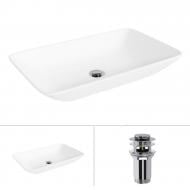 Умивальник Helmken 54059000 2 в 1: прямокутний 59 см з донним клапаном Сlick-clack, хром Умивальник Helmken 54059000 2 в 1: прямокутний 59 см з донним клапаном Сlick-clack, хром