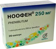 Ноофен тв. по 250 мг №20 (10х2) капсули 250 мг