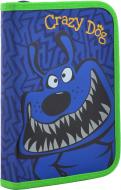 Пенал твердый без клапана Crazy dog YES синий