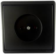 Розетка оконечная без заземления Efapel Apolo IP20 черный матовый 50121 TPM