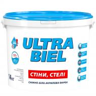 Краска акриловая водоэмульсионная Sniezka Ultra Biel мат белый 10 л 14 кг