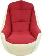 Кресло-пуф Марбет Soft №18/Malaga №11 розовый с бежевым