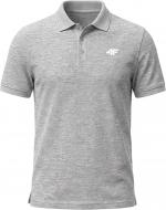 Поло 4F POLO SHIRT M0919 4FWSS27TPTSM0919-27M р.L серый Поло 4F POLO SHIRT M0919 4FWSS27TPTSM0919-27M р.L серый