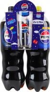 Напиток Pepsi 1.75л + Pepsi Black Free 1.75л 2 шт + Склянка