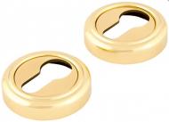 Накладка Forme круглая розетка с кольцом цилиндровый золото