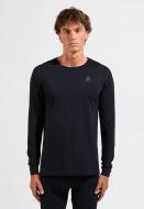 Футболка с длинным рукавом Odlo MERINO 200 BL TOP crew neck l/s 111602-15000 р.XL черный