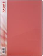 Папка с прижимом А4, прозрачная красная Axent