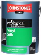Краска виниловая водоэмульсионная Johnstone's Vinyl Silk полуглянец белый 5 л
