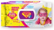 Детские влажные салфетки Super Baby SuperPack sensetive ромашка и алоэ 72 шт.