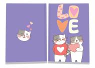 Блокнот Sweet love note cats А6 40 арк. Profiplan