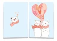 Блокнот Sweet love note bears А6 40 арк. Profiplan