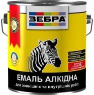 Емаль ZEBRA алкідна ПФ-116 12 сніжно-білий глянець 2,8 кг