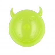 Мяч AnimAll Чертик с пищалкой 75 мм желтый (182678)