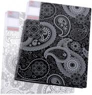 Папка Пейслі з 10 файлами чорно-білий орнамент O31258 Optima