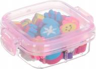 Набор ластиков в коробочке квадрат розовый