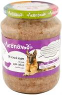 Консерва для собак для всех пород Леопольд Мясной корм с ягненком 660 г Консерва для собак для всех пород Леопольд Мясной корм с ягненком 660 г