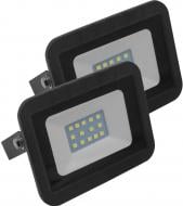 Прожектор Eurolamp ЕПЦ-LED-FL-10 (black) 2 шт./уп. 10 Вт IP65 чорний