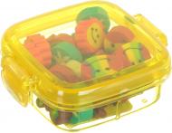 Набор ластиков в коробочке квадрат желтый