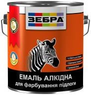 Емаль ZEBRA ПФ-266 87 червоно-коричневий глянець 2,8 кг