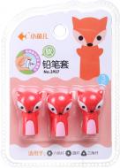 Набор ластиков накладок на карандаш Лисичка