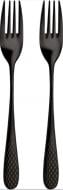 Набір виделок десертних Wilmax Diamond Black 19 см 2 шт. WL-999259 / 2B