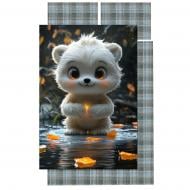 Комплект постельного белья Home Line Белый медвежонок с принтом 193160