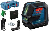 Нівелір лазерний Bosch Professional GLL 2-15 G з тримачем LB 10 + DK 10 + кейс 0601063W02