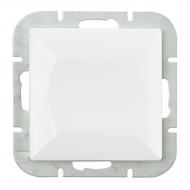 Выключатель одноклавишный Abex Perla WP-1P без подсветки белый