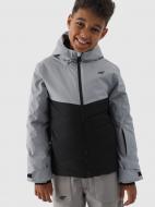 Куртка для мальчиков зимняя 4F TECHNICAL JACKET M535 4FJWAW24TTJAM535-25S р.128 серая с черным