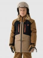 Куртка для мальчиков зимняя 4F TECHNICAL JACKET M539 4FJWAW24TTJAM539-82S р.128 коричневая с черным